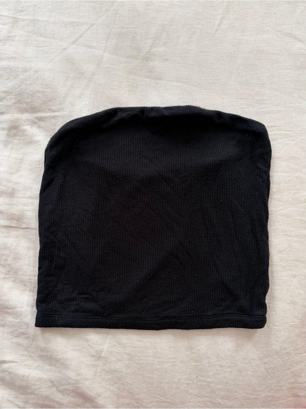 American Eagle Outfitters Black Ribbed Strapless Soft & Sexy Tube Top